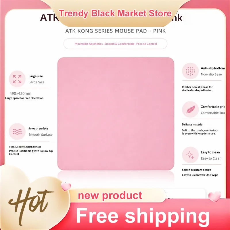 ATK Sky Pink Large Gaming Mous - Pc Gaming Pink review and price