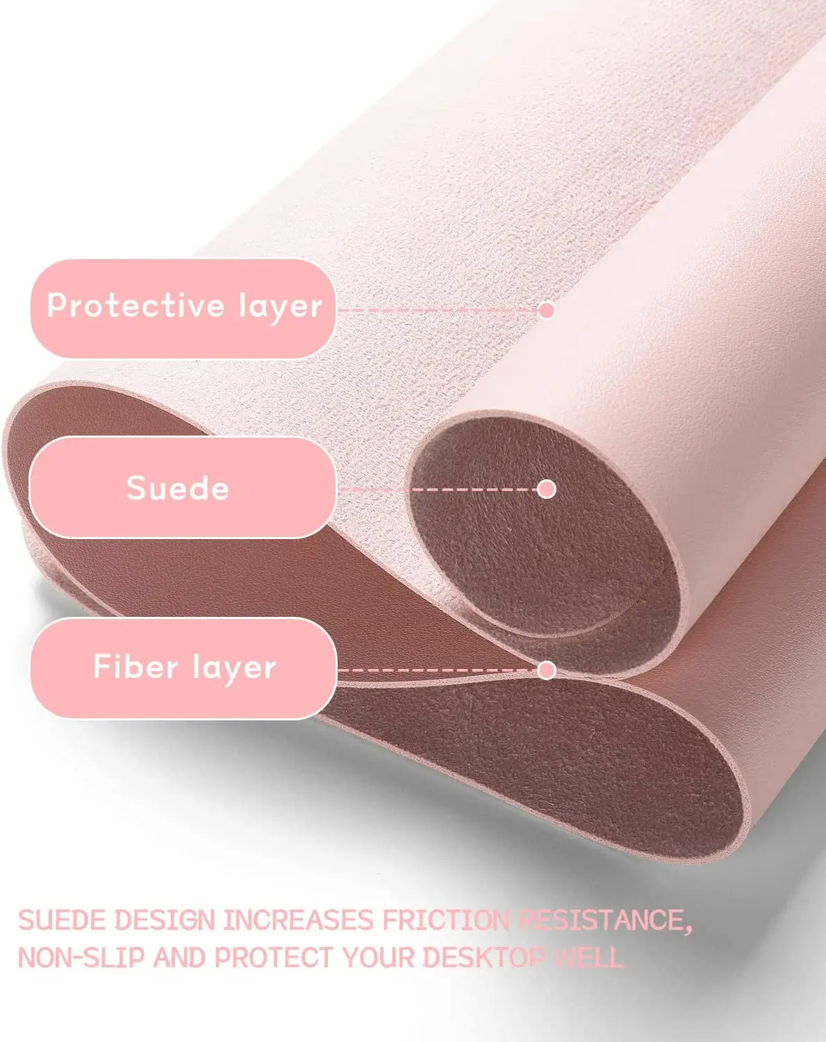 Desk Mat Waterproof PVC Mouse  - Pc Gaming Pink review and price